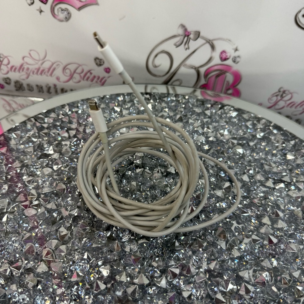 Long charger cord White Lightning Cable Charger Cord iPhone Usbc lightning